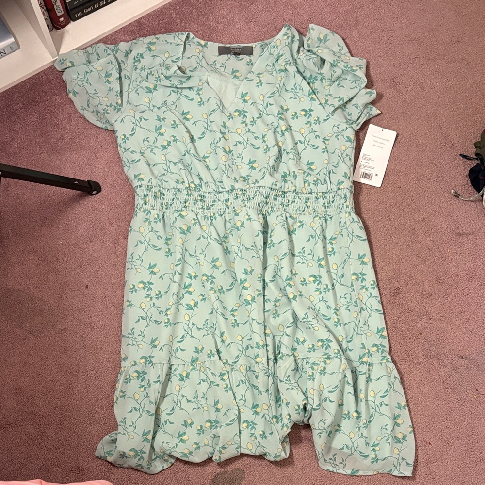 Women's Floral Dress in Light Blue